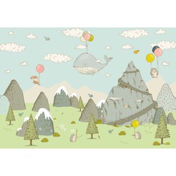 Komar fotobehang Mountain Traveler multicolor - 400 x 280 cm - 610866