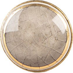 Clayre & Eef Deurknop Ø 3x3 cm Grijs Keramiek