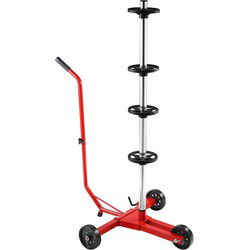 Velgenboom mobiel rood aluminium tot 225mm bandbreedte