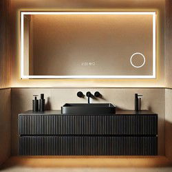 Lumoire Badkamerspiegel met Verlichting - TronVG - 120CM Rechthoekig - Anti Condens Verwarming