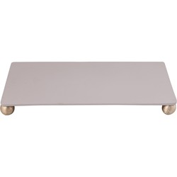 PTMD Plateau Uchizi - 49x29x4 cm - Aluminium - Creme