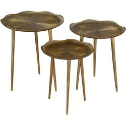 Villa Pottery  Dubai bijzettafel set - 45-40-35