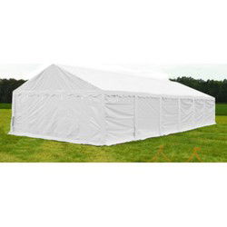 Opslagtent Premium PVC 5x12 mtr in Wit