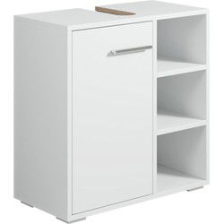Badplaats Wastafel Onderkast Neptunus 60 x 28 x 60 cm - Wit - Badkamerkast – Staand Wastafelmeubel