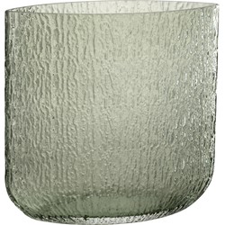 J-line - Vaas Mila Large Glas Groen - 31x13x30cm