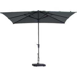 Stokparasol Syros luxe 280x280 cm Polyester grey zonwering - Madison