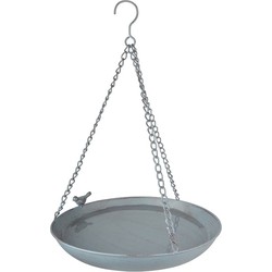 Vogelbad/voederschaal - hangend - rond - metaal - D30,4 cm - Vogelvoederschalen