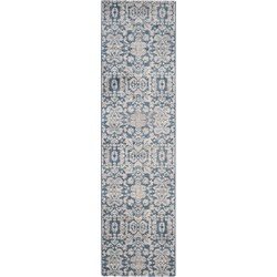 Safavieh Traditioneel Geweven Binnen Vloerkleed, Sofia Collectie, SOF381, in Blauw & Beige, 66 X 244 cm