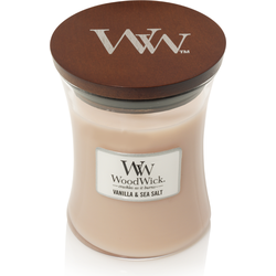 WW Vanilla & Sea Salt Medium Candle - WoodWick