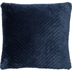 Dutch Decor ZICO - Kussenhoes zigzag 45x45 cm Insignia Blue - donkerblauw - superzacht - Dutch Decor