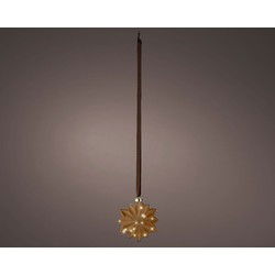 Micro LED bloem binnen L8-W19-H19cm brown/warm white