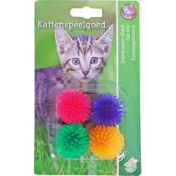 Katten-speelgoed prikkelbal assortie a 4st