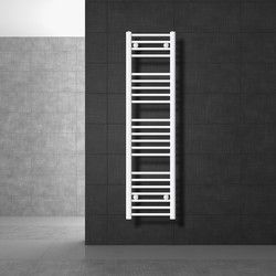 Badkamerradiator Sahara 300x1400 mm wit recht met zijaansluiting LuxeBath