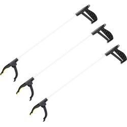 Afvalgrijper - 3x - met klemgreep - 76 cm - grijphulp - afvalprikker - Afvalgrijpers