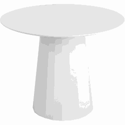 Beliani PLATO - Eettafel-Wit-Staal