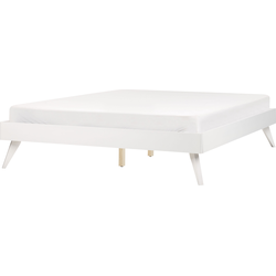 Beliani BERRIC - Tweepersoonsbed-Wit-MDF