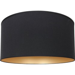 Mexlite lampenkap Lampenkappen - zwart - metaal - 40 cm - E27 fitting - K7976SS