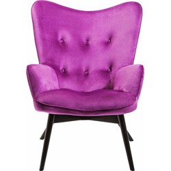 Kare Design Vicky Fauteuil - Fluweel Paars
