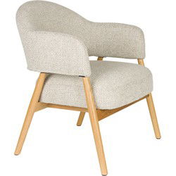 Fauteuil Lichtbruin Stof - 66,5x64x76,5cm - Indy
