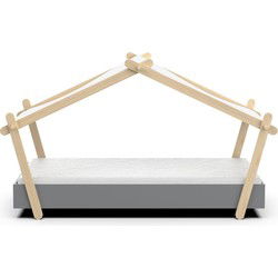 Lit 90x200 cm avec sommier inclus H129,7 cm - LODGE