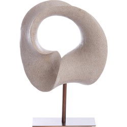 Light&living Ornament op voet 34x18x43 cm VODICE taupe+donker brons