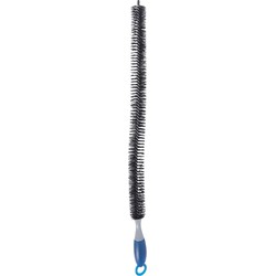 Radiatorborstel - flexibel - kunststof - 77 cm - schoonmaakborstel/rager verwarming - plumeaus