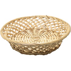 Broodmand rond - kunststof - D33 cm - mandje rotan/riet - broodmand