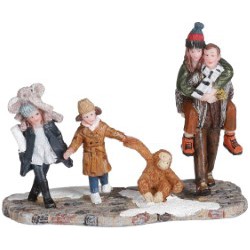 Family walking - l10xb5xh8cm - Luville