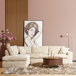Starfurn MySofa Teddy | Divan Links + 2,5 zits | Beige