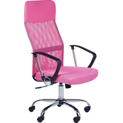 Beliani DESIGN - Bureaustoel-Roze-Mesh