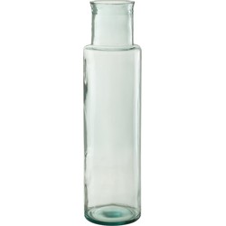 J-line - Vaas Cilinder Gerecycleerd Glas Large - 14.5x14.5x55cm