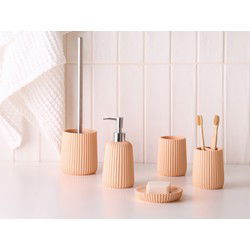 POZUZO - Badkameraccessoireset - Oranje - Polyresin