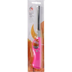 BBQ aansteker navulbaar roze 26 cm - Aansteker bbq