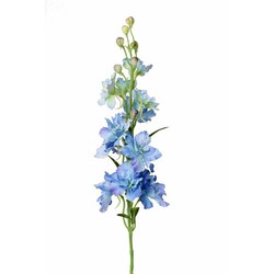 Delphinium blauw m.12 bloem, 8knop, 3 bld 60 cm kunstbloem zijde nepbloem