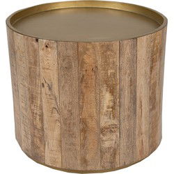 Clayre & Eef Bijzettafel Bruin Hout