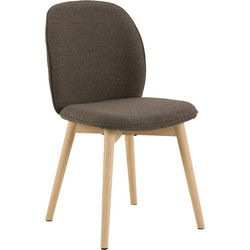 Eetkamerstoel Taupe - Zithoogte 50cm - Sterridge Monza - Set van 2