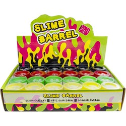 Decopatent® 24 STUKS Gekleurd Mini Slijm in olie vat - Slime Barrel - Slijm Putty Speelgoed - Traktatie - Kado voor Jongens & Meisjes - Uitdeelcadeautjes