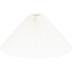 Lampshade - Pleated - Polyester - White - 8x35x21cm
