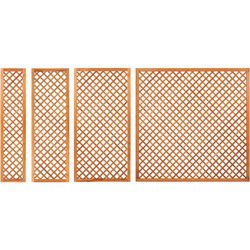 Trellis diagonaal met lijst hardhout 40 cm Tuindeco