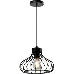 QUVIO Hanglamp metalen frame zwart - QUV5145L-BLACK
