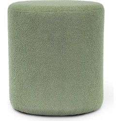 Unique Living - Poef Teddy Tea Green -35x38cm