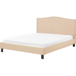 Beliani MONTPELLIER - Tweepersoonsbed-Beige-Polyester