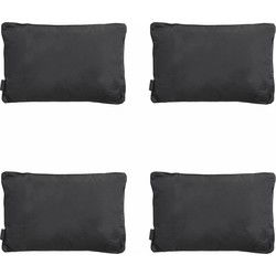 Madison -  Sierkussen Panama black - Ca. 40x60 cm - Set van 4