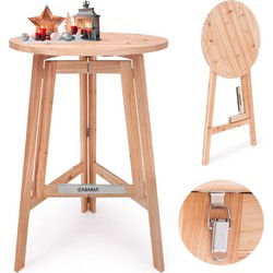Statafel inklapbaar Massief Hout Ø80cm