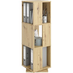 Draaibare Boekenkast 3 Compartimenten H108 cm - Tower