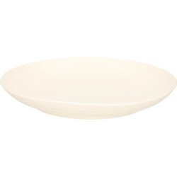 PlasticForte Rond bord/camping bord - D25 cm - Ivoor wit - kunststof - Dinerborden