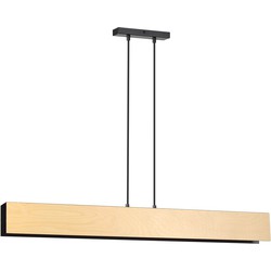 scandinavische hanglamp Messina Zwart 4-lichts