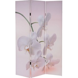 Cosmo Casa  Fotoparavent - Paravent Scheidingswand - gecertificeerd 180x120 cm - Orchidee