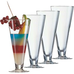 Arcoroc IJs/sorbet coupes op voet - 6x stuks - glas - 320 ml - IJscoupe glazen/schaaltjes - IJscoupes