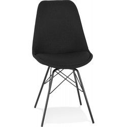 INDIA design stoel 45x55x83 cm Zwart